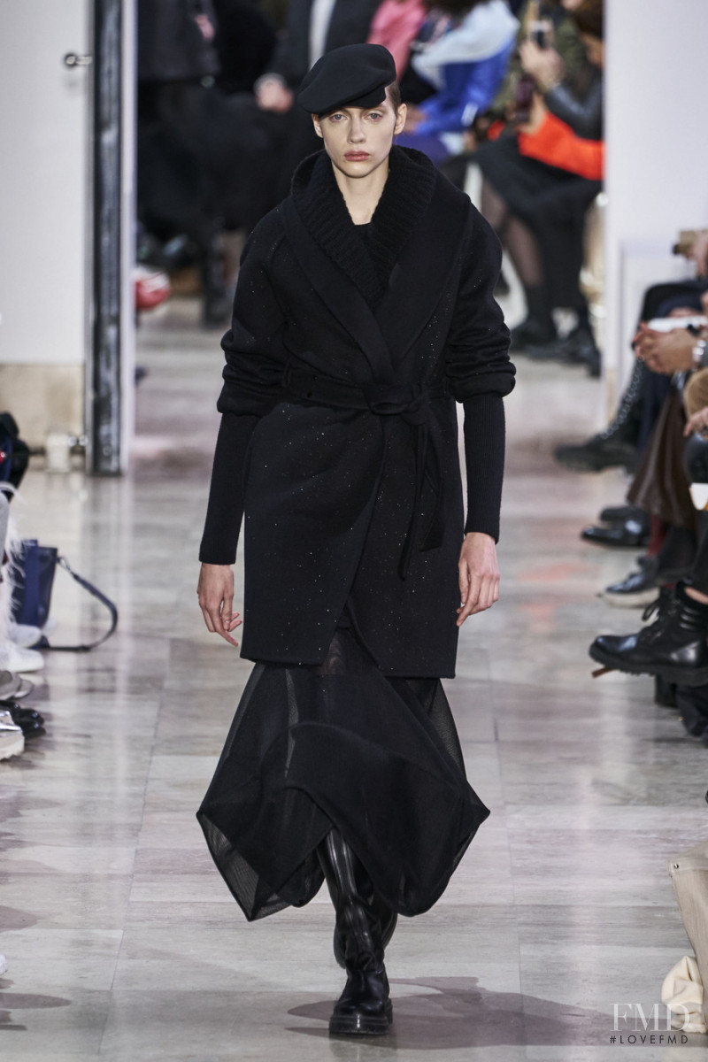 Odette Pavlova featured in  the Akris fashion show for Autumn/Winter 2020