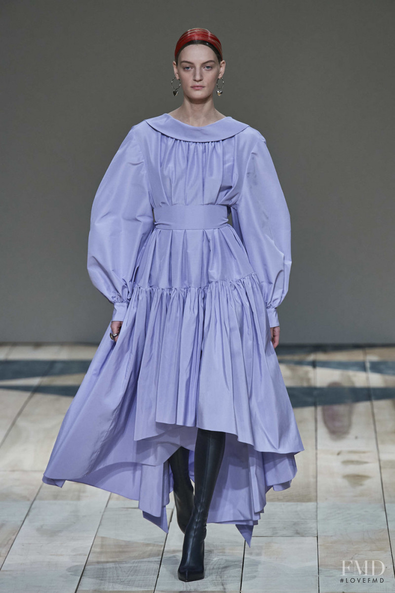 Milena Feuerer featured in  the Alexander McQueen fashion show for Autumn/Winter 2020