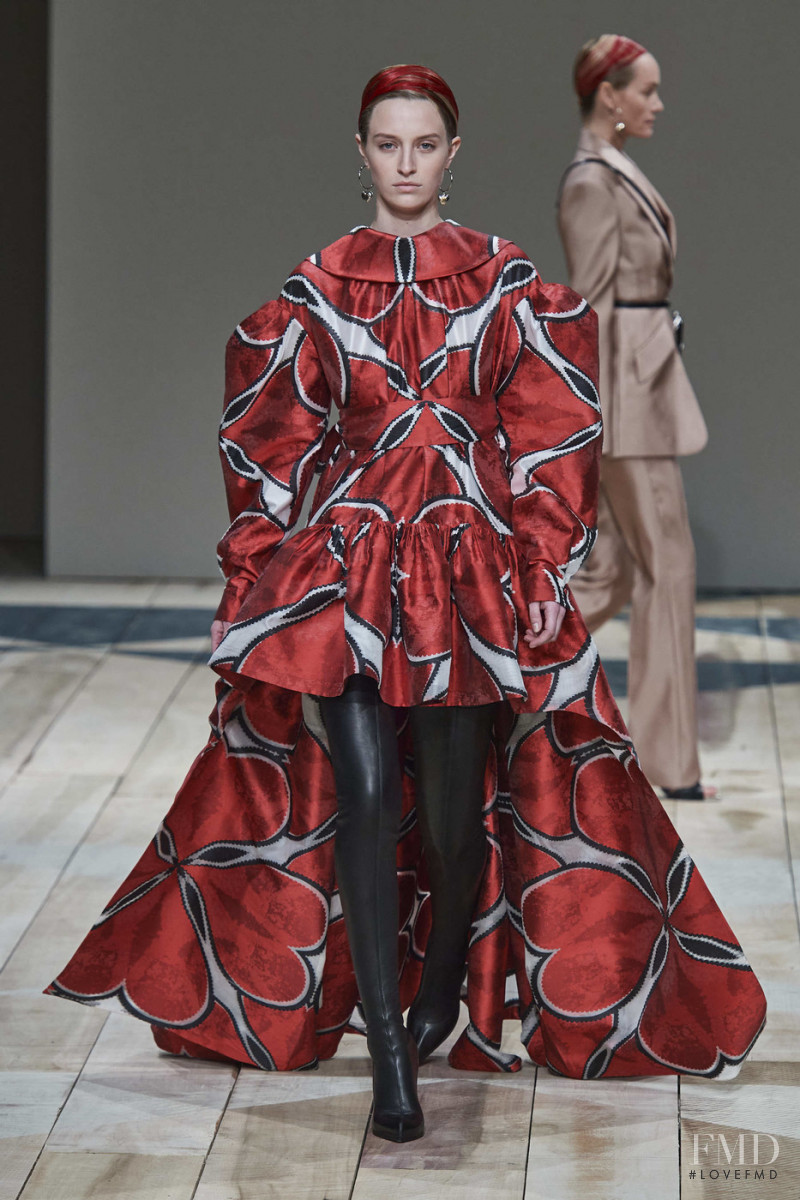 Isabelle Schilling featured in  the Alexander McQueen fashion show for Autumn/Winter 2020