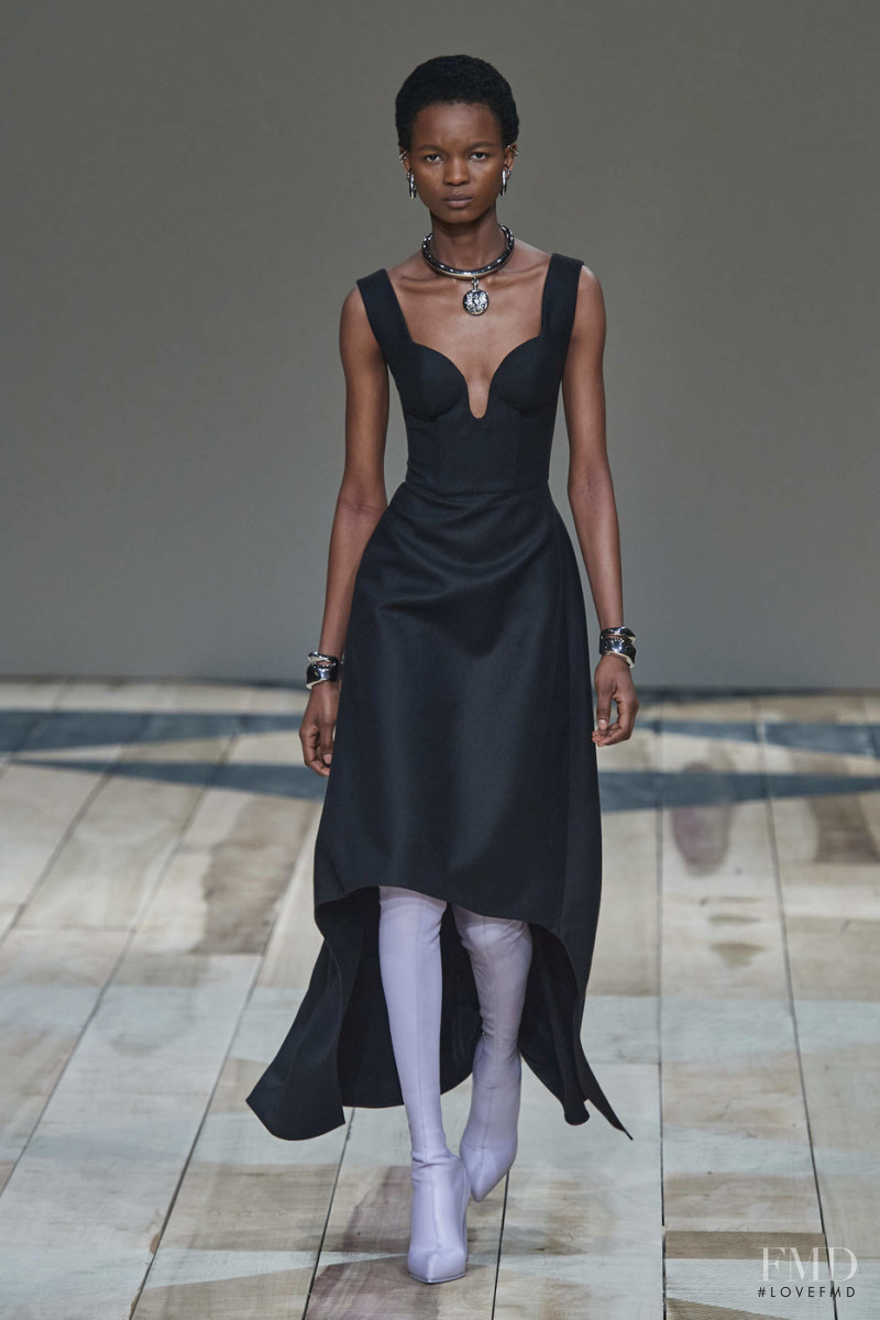 Grace Quaye featured in  the Alexander McQueen fashion show for Autumn/Winter 2020
