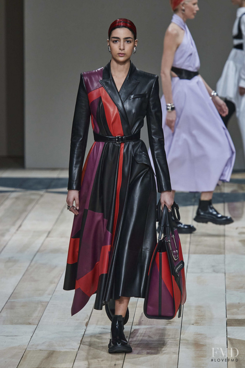 Nora Attal featured in  the Alexander McQueen fashion show for Autumn/Winter 2020