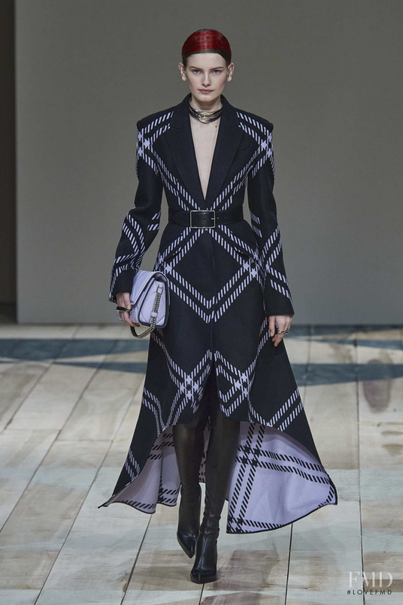 Signe Veiteberg featured in  the Alexander McQueen fashion show for Autumn/Winter 2020