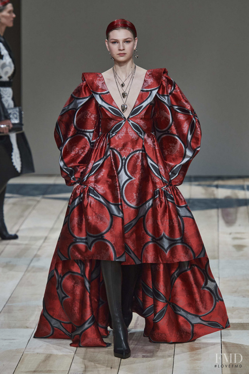 Deirdre Firinne featured in  the Alexander McQueen fashion show for Autumn/Winter 2020
