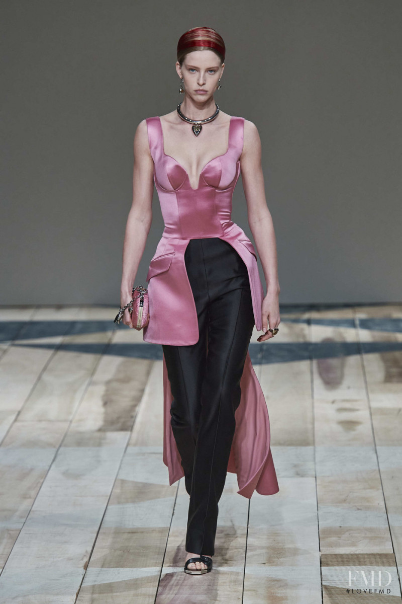 Abby Champion featured in  the Alexander McQueen fashion show for Autumn/Winter 2020