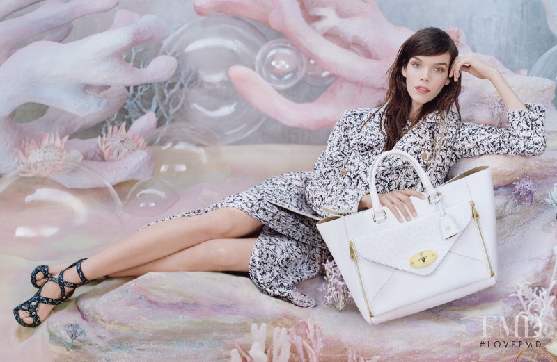 Meghan Collison featured in  the Mulberry advertisement for Spring/Summer 2013