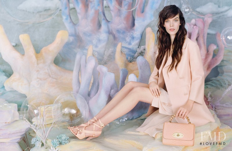 Meghan Collison featured in  the Mulberry advertisement for Spring/Summer 2013