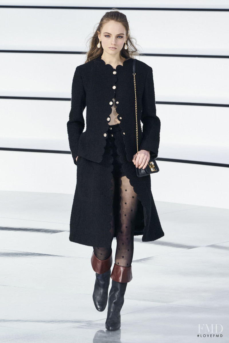 Fran Summers featured in  the Chanel fashion show for Autumn/Winter 2020