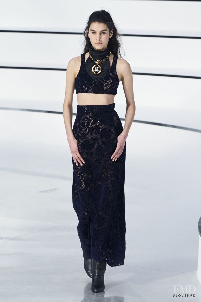 Eugenia Dubinova featured in  the Chanel fashion show for Autumn/Winter 2020