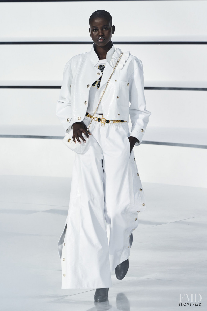 Adut Akech Bior featured in  the Chanel fashion show for Autumn/Winter 2020