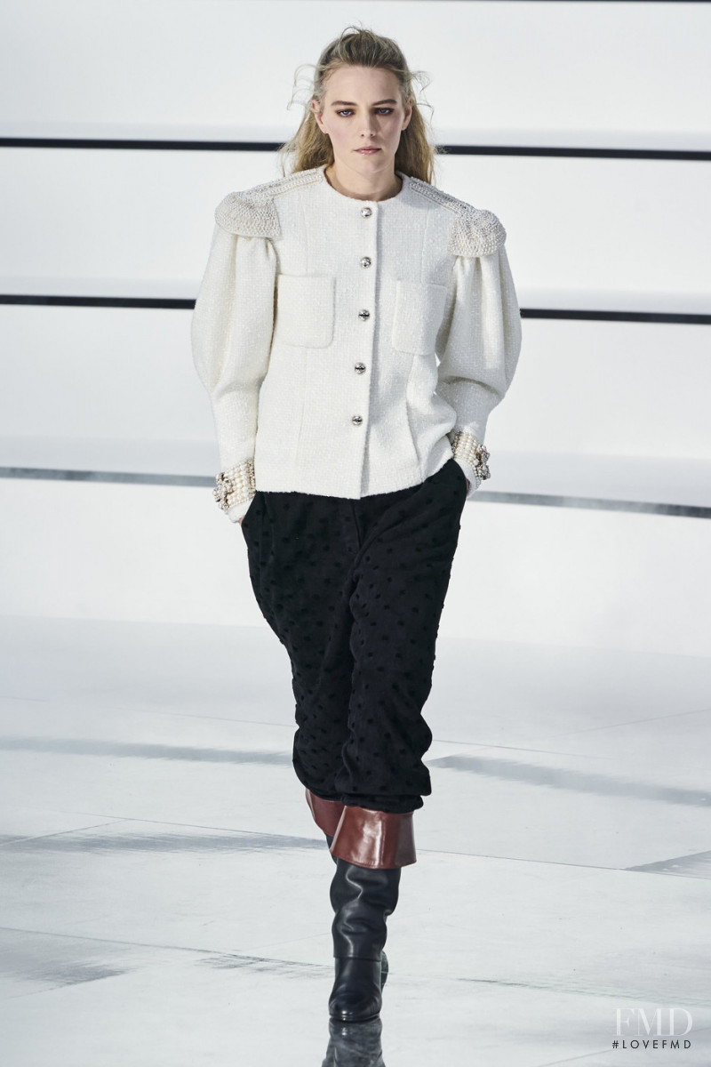 Erika Linder featured in  the Chanel fashion show for Autumn/Winter 2020