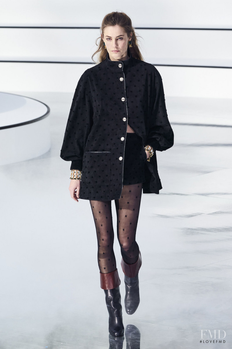 Nadja Bender featured in  the Chanel fashion show for Autumn/Winter 2020
