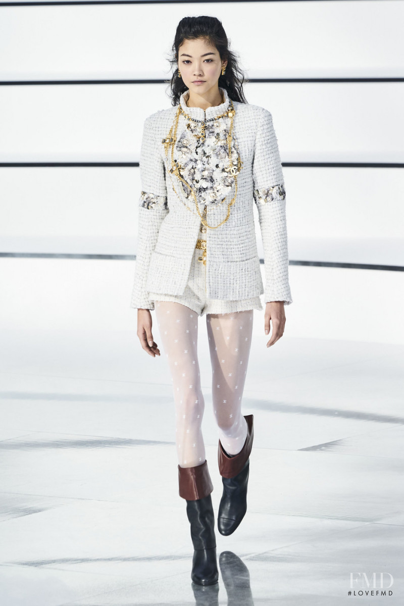 Mika Schneider featured in  the Chanel fashion show for Autumn/Winter 2020