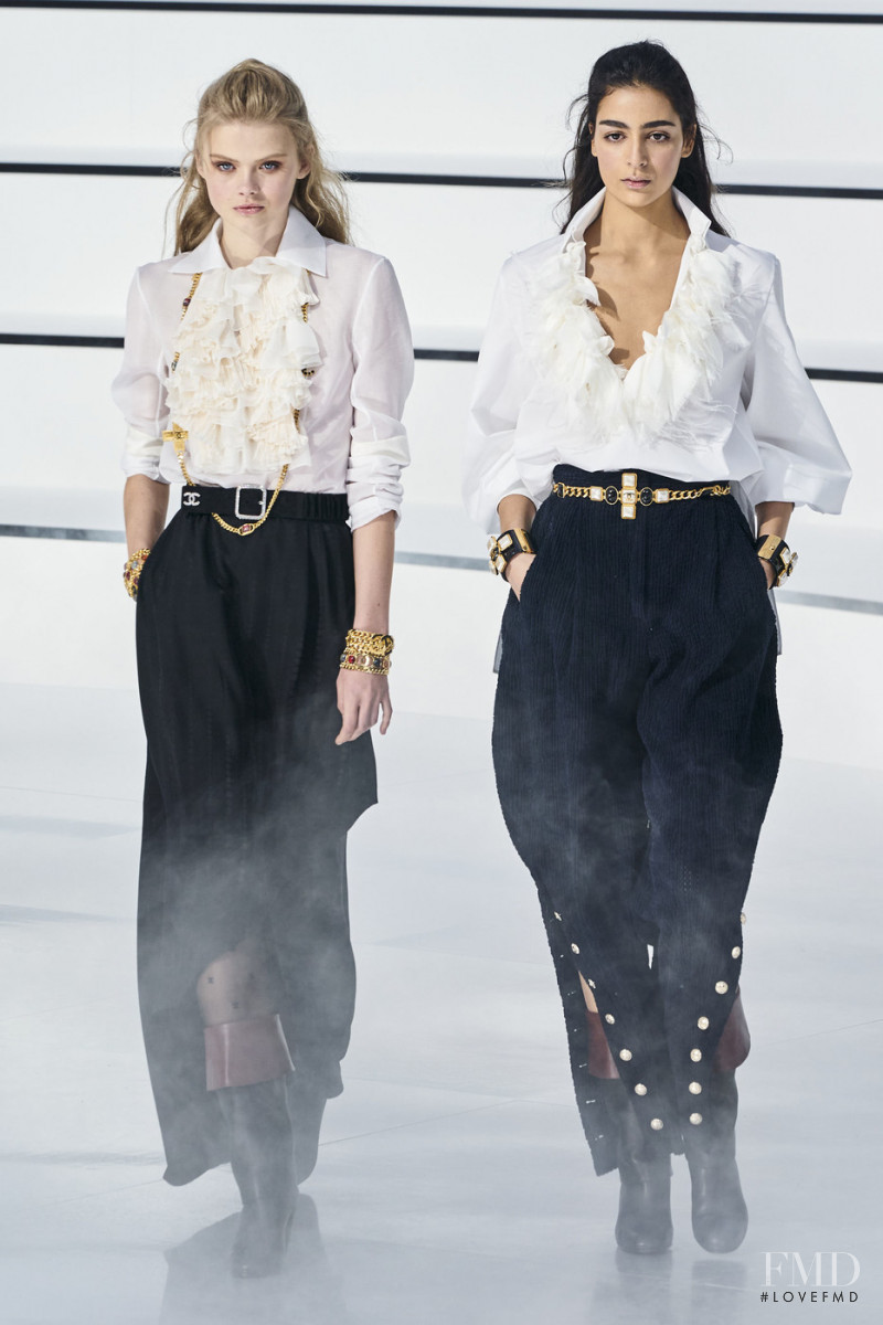 Evie Harris featured in  the Chanel fashion show for Autumn/Winter 2020