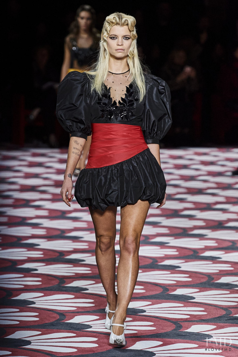 Pixie Geldof featured in  the Miu Miu fashion show for Autumn/Winter 2020