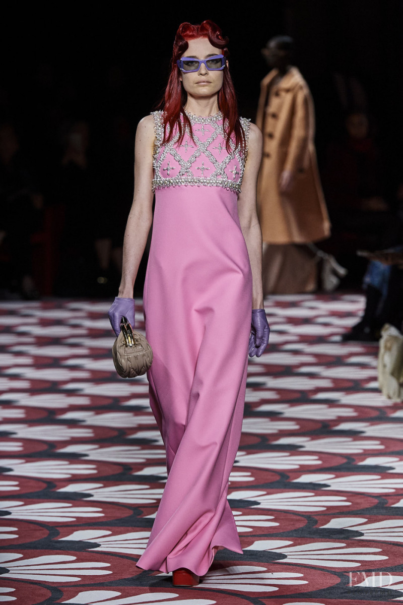 Puma Rose Buck featured in  the Miu Miu fashion show for Autumn/Winter 2020