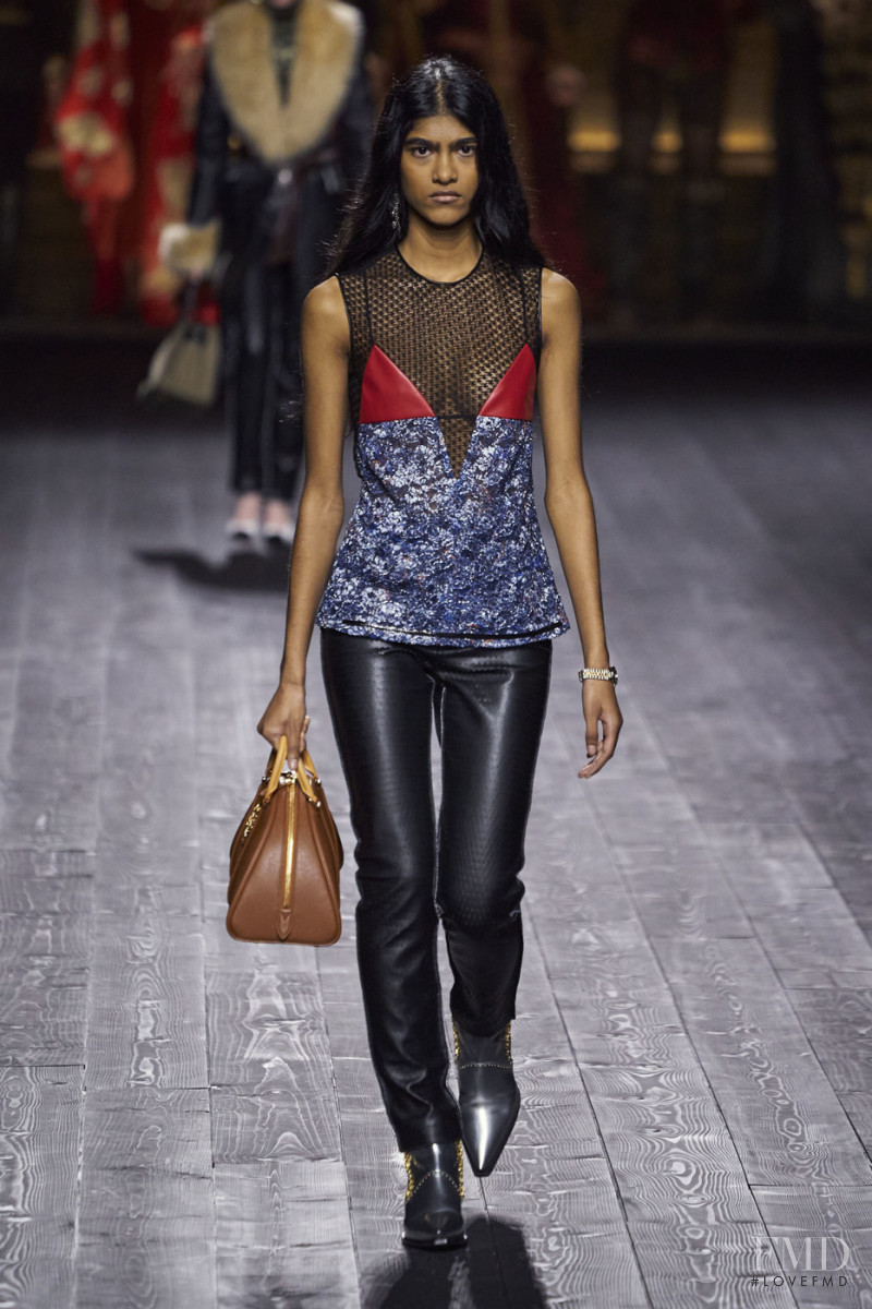Ashley Radjarame featured in  the Louis Vuitton fashion show for Autumn/Winter 2020