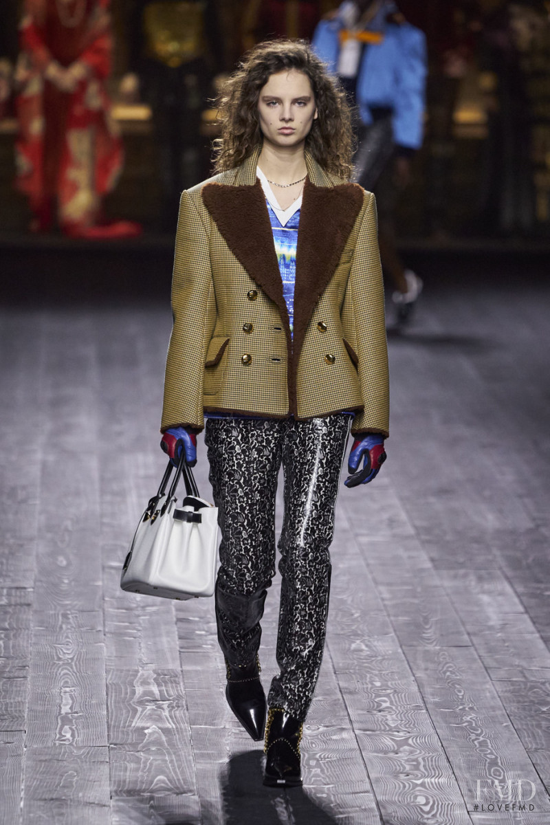 Giselle Norman featured in  the Louis Vuitton fashion show for Autumn/Winter 2020