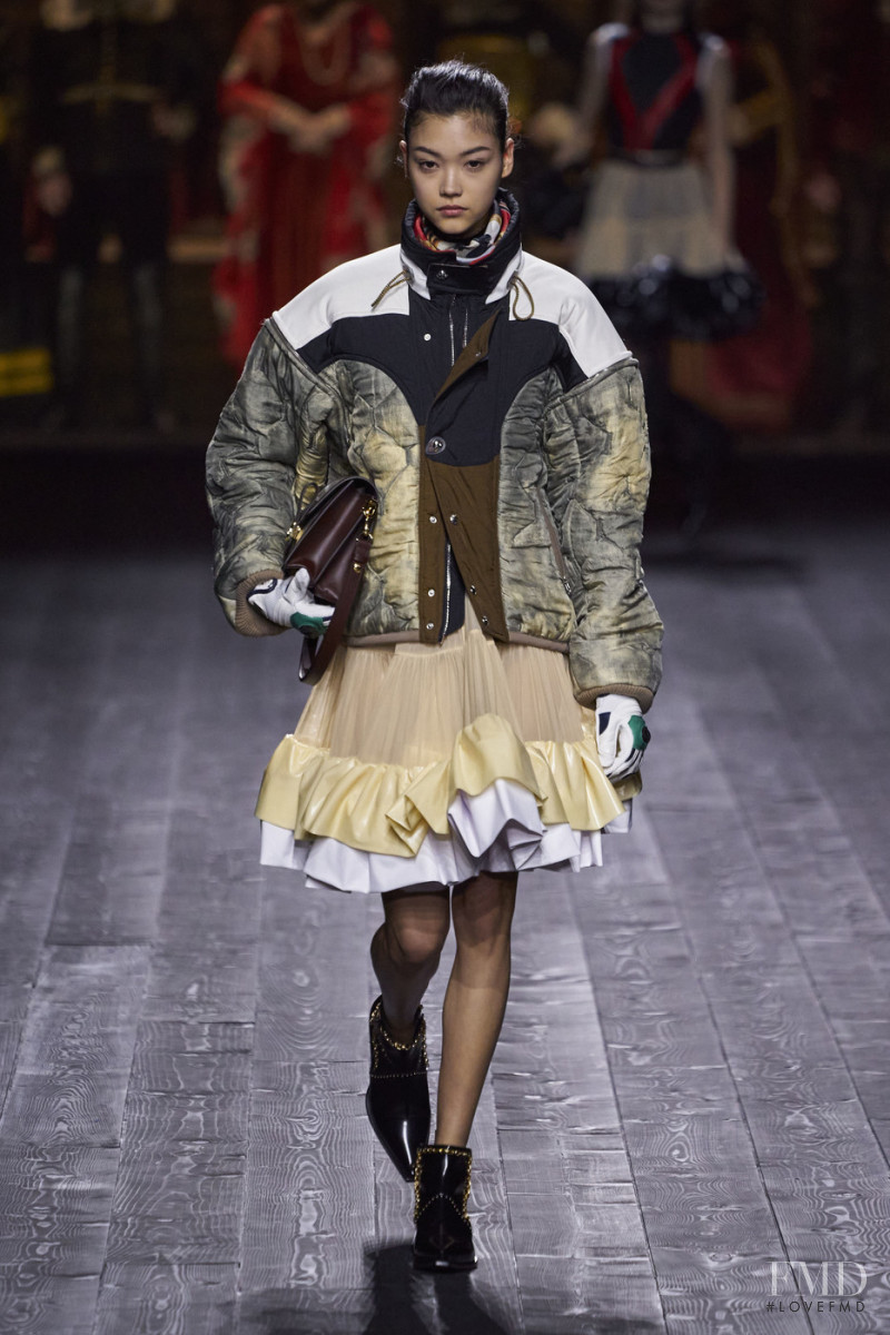 Mika Schneider featured in  the Louis Vuitton fashion show for Autumn/Winter 2020