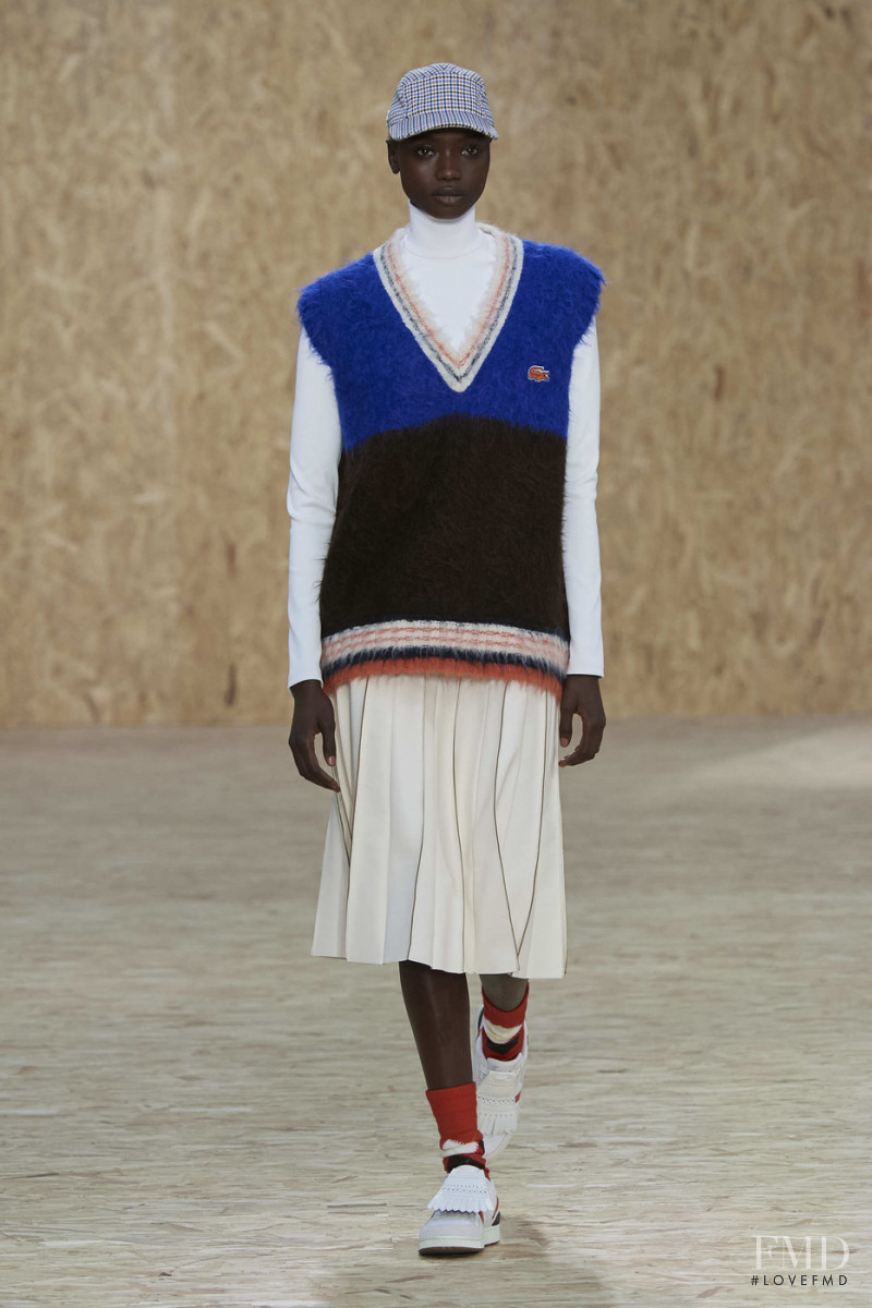 Agi Akur featured in  the Lacoste fashion show for Autumn/Winter 2020