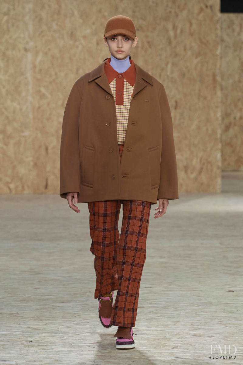 Krini Hernandez featured in  the Lacoste fashion show for Autumn/Winter 2020