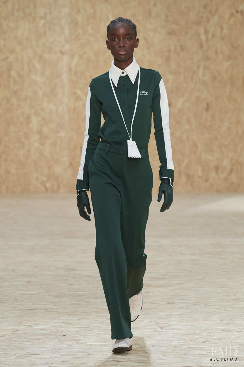 Maty Fall Diba featured in  the Lacoste fashion show for Autumn/Winter 2020