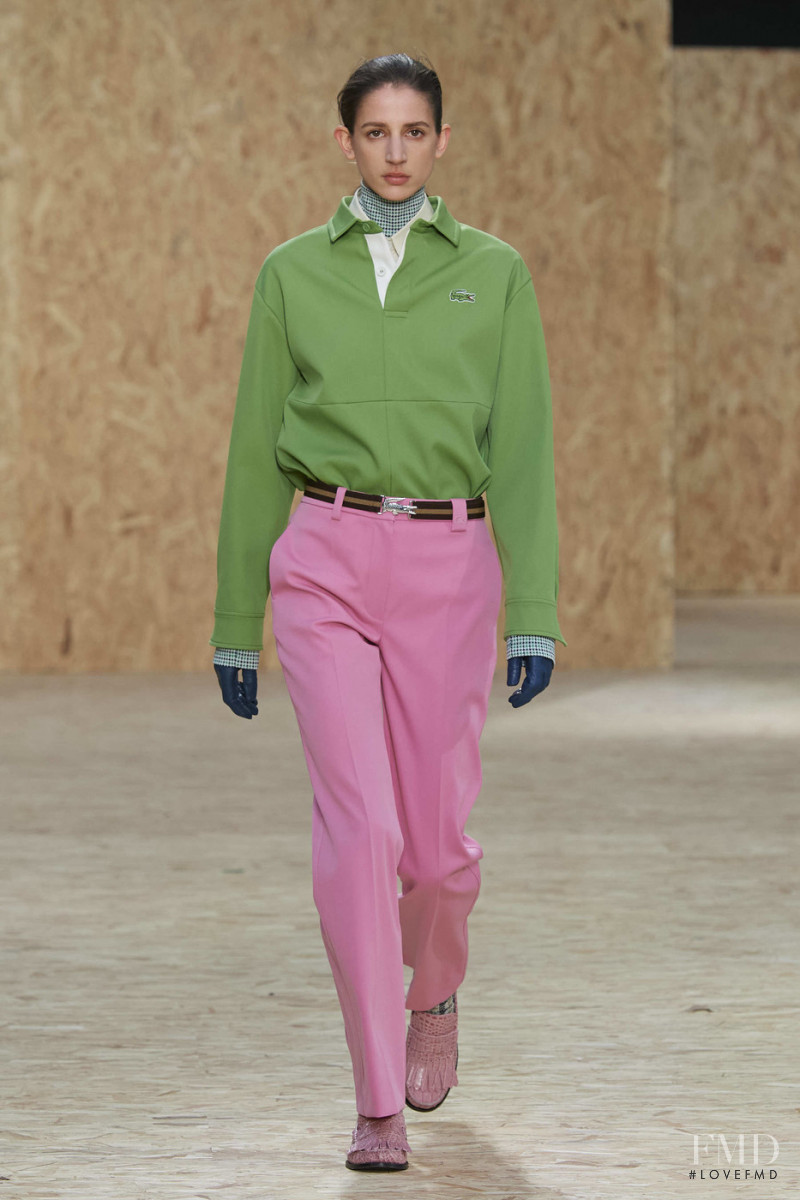 Rachel Marx featured in  the Lacoste fashion show for Autumn/Winter 2020