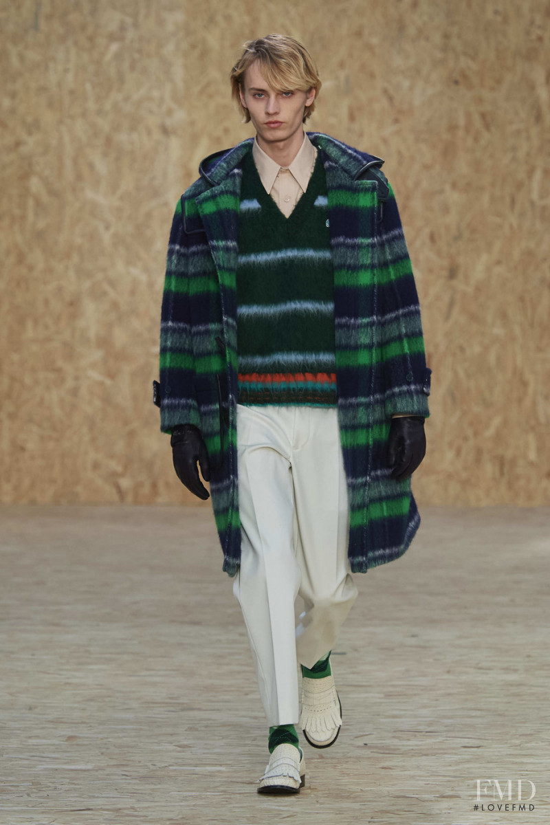 Senne Pluym featured in  the Lacoste fashion show for Autumn/Winter 2020