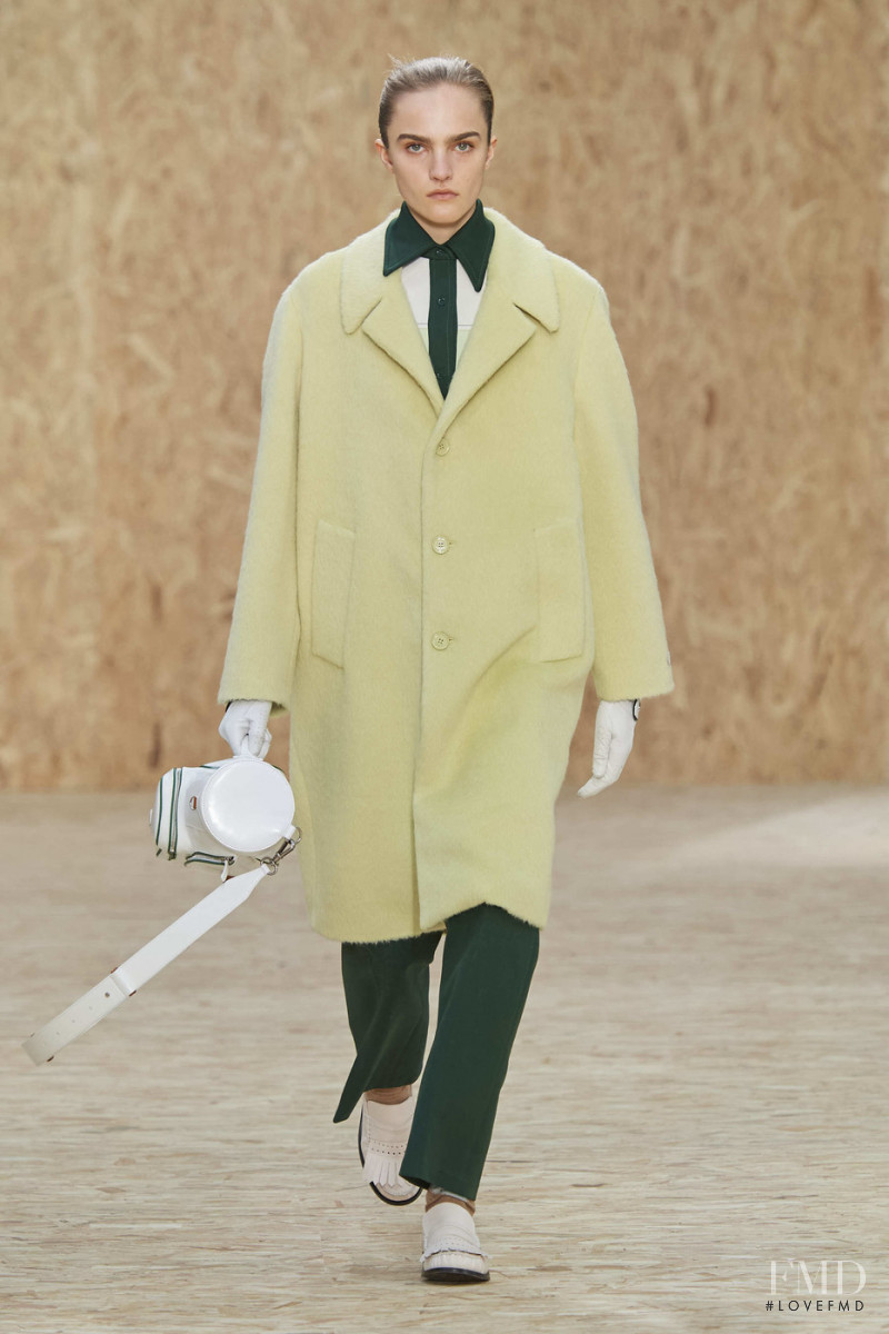 Josefine Lynderup featured in  the Lacoste fashion show for Autumn/Winter 2020