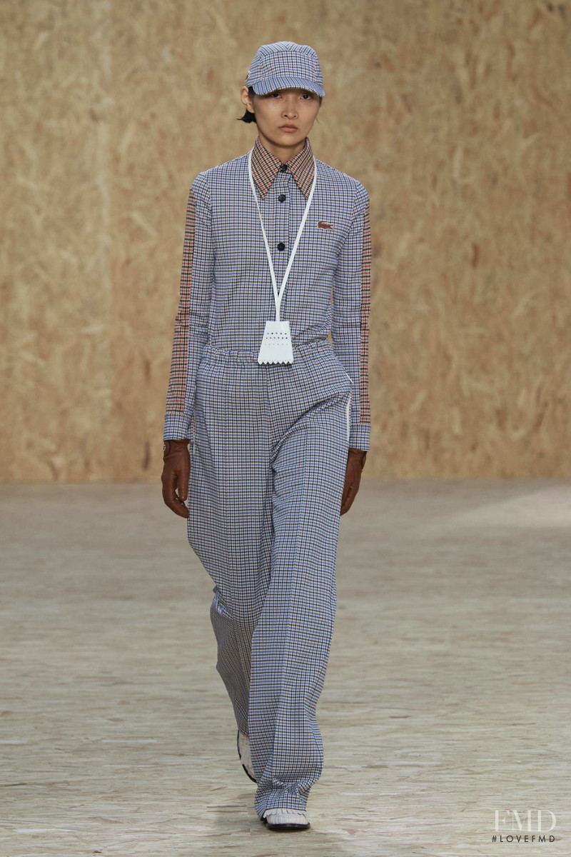 Qin Lei featured in  the Lacoste fashion show for Autumn/Winter 2020