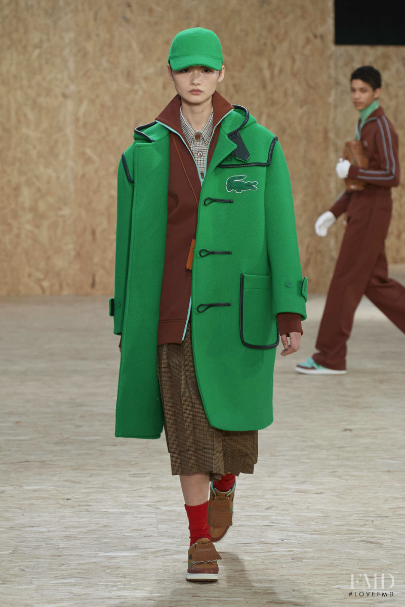 Cong He featured in  the Lacoste fashion show for Autumn/Winter 2020