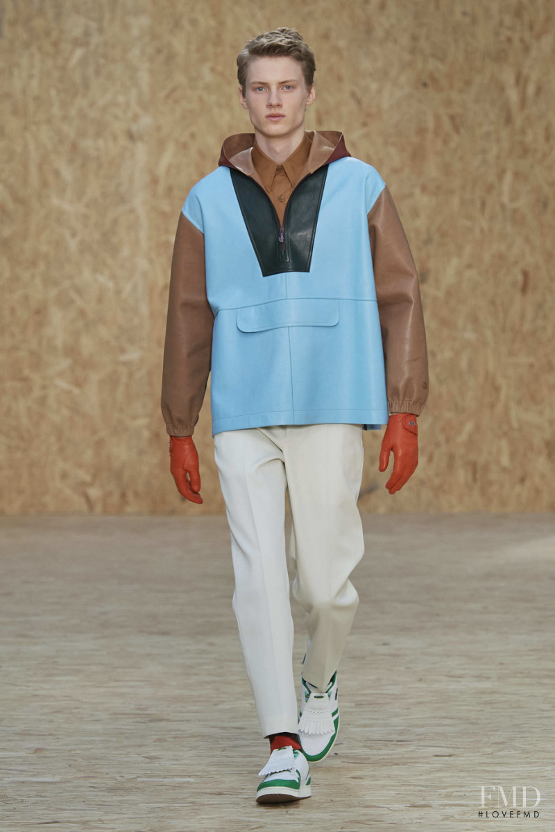 Braien Vaiksaar featured in  the Lacoste fashion show for Autumn/Winter 2020