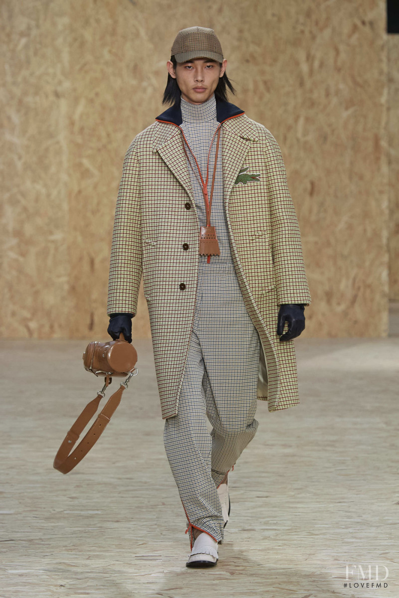 Tae Min Park featured in  the Lacoste fashion show for Autumn/Winter 2020
