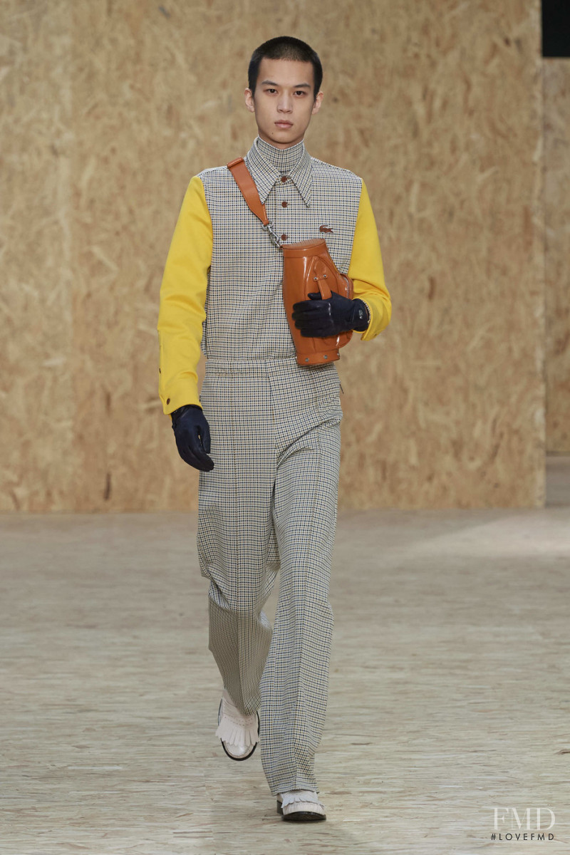 Jiao Tong featured in  the Lacoste fashion show for Autumn/Winter 2020