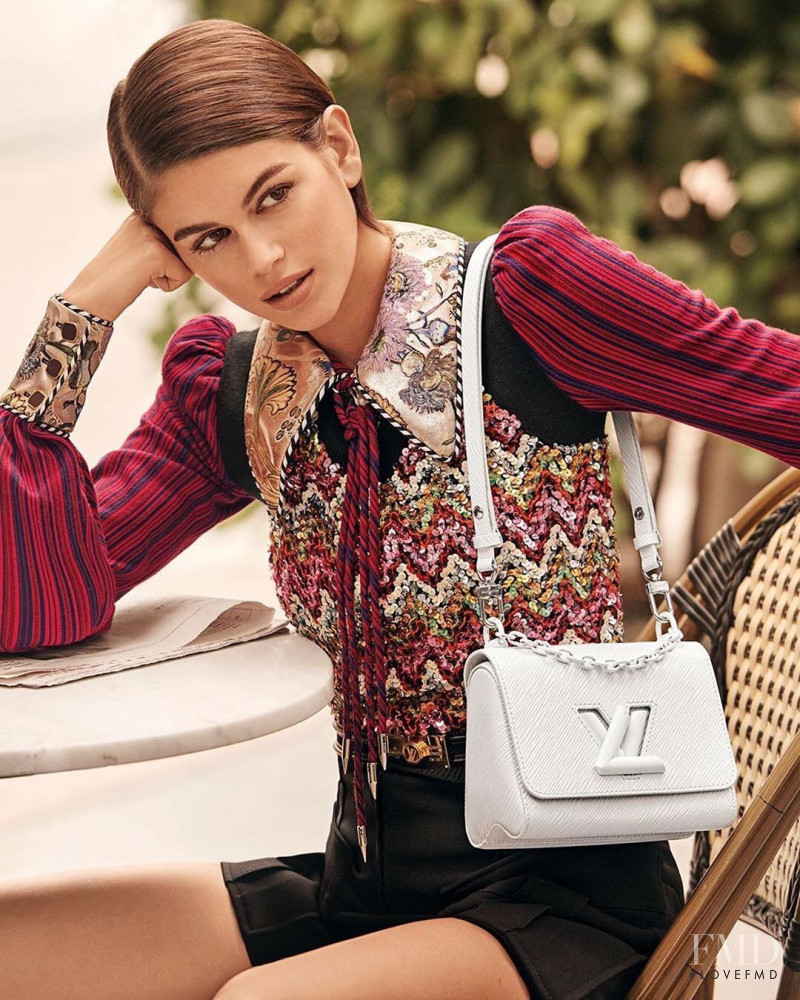 Kaia Gerber featured in  the Louis Vuitton advertisement for Spring/Summer 2020
