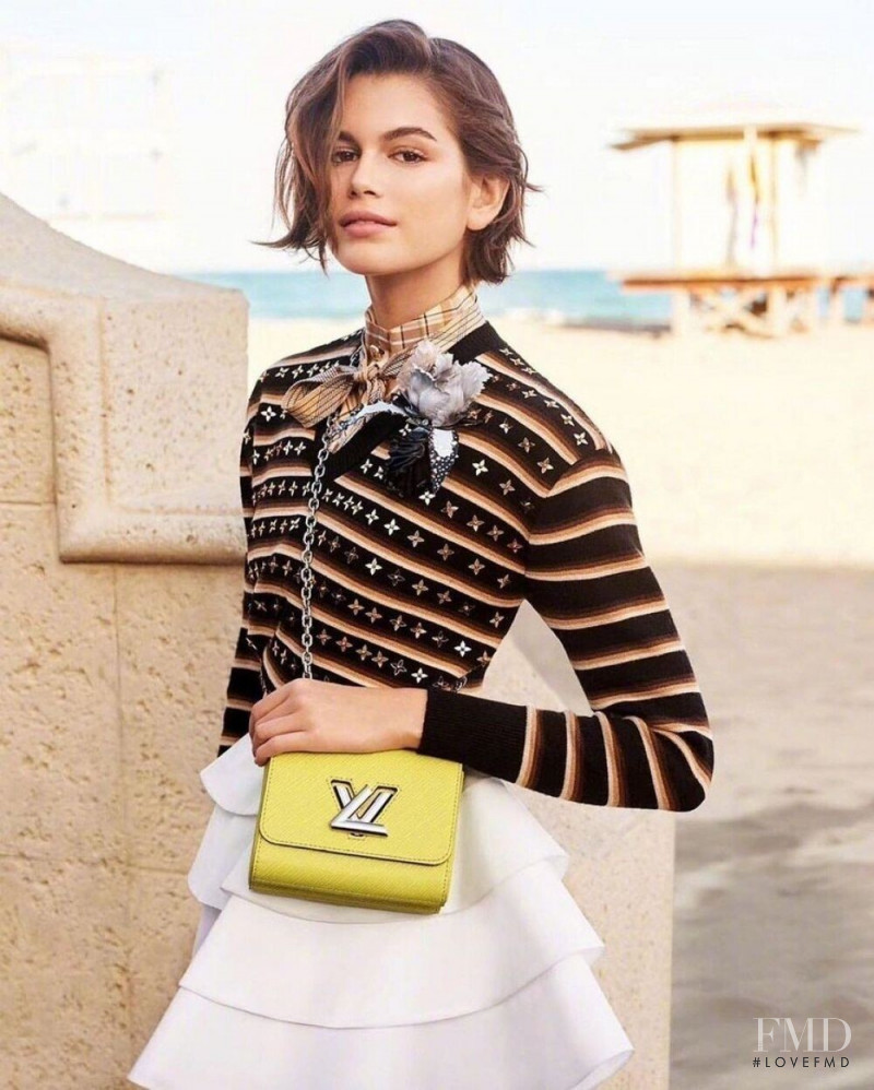 Kaia Gerber featured in  the Louis Vuitton advertisement for Spring/Summer 2020