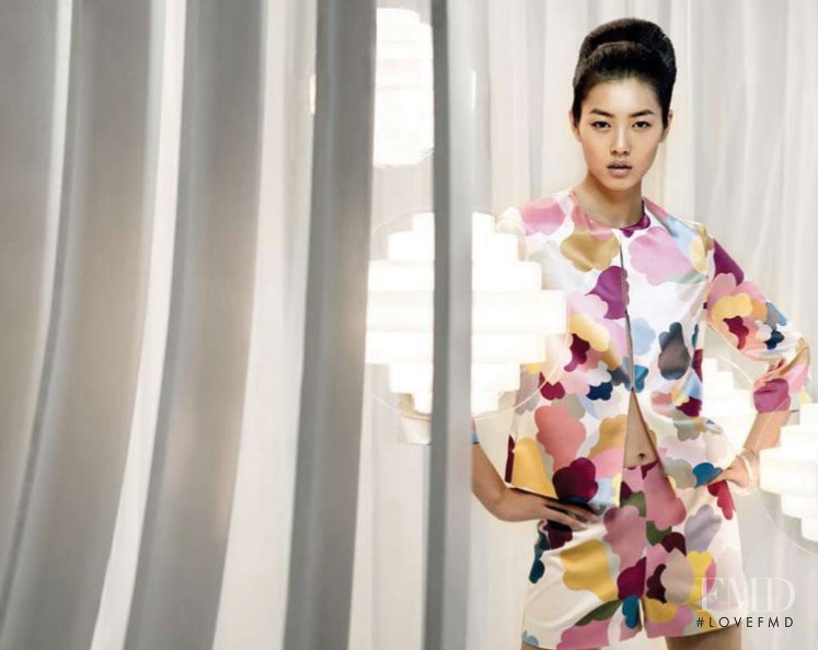 Liu Wen featured in  the Shanghai Tang catalogue for Spring/Summer 2008