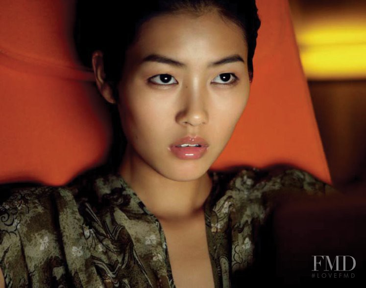 Liu Wen featured in  the Shanghai Tang catalogue for Spring/Summer 2008