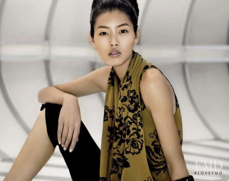 Liu Wen featured in  the Shanghai Tang catalogue for Spring/Summer 2008