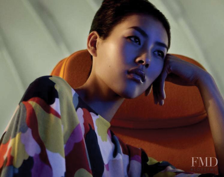 Liu Wen featured in  the Shanghai Tang catalogue for Spring/Summer 2008