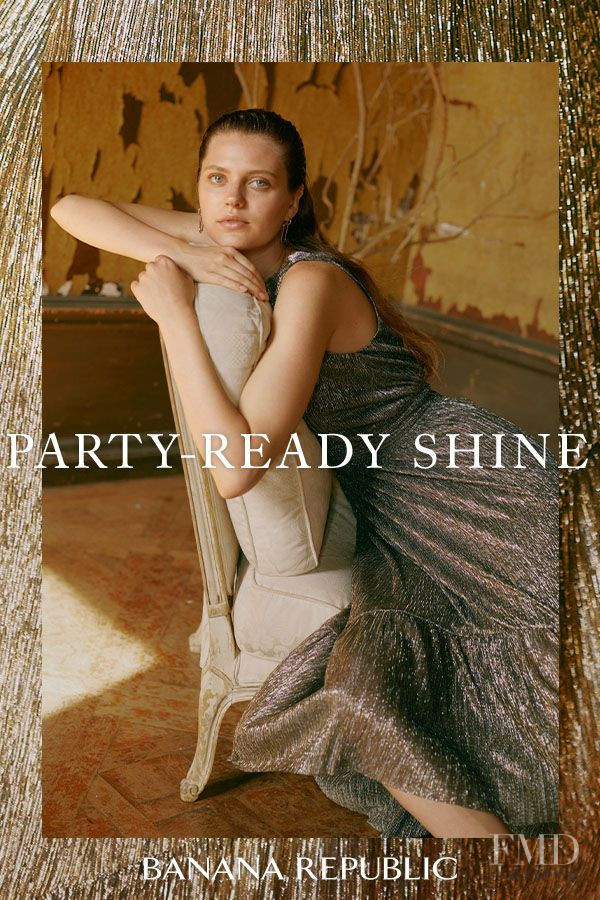 Natalia Bulycheva featured in  the Banana Republic advertisement for Holiday 2019