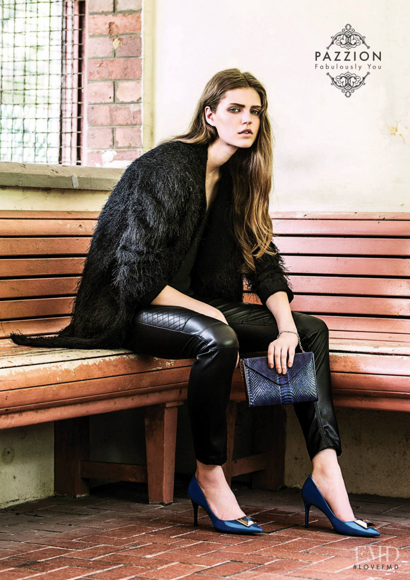 Natalia Bulycheva featured in  the Pazzion advertisement for Autumn/Winter 2015