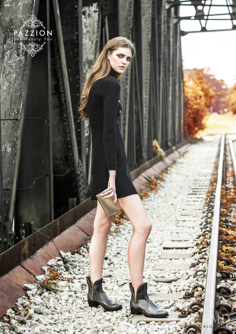 Natalia Bulycheva featured in  the Pazzion advertisement for Autumn/Winter 2015