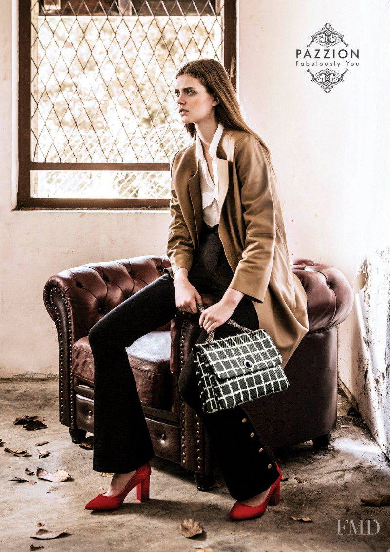 Natalia Bulycheva featured in  the Pazzion advertisement for Autumn/Winter 2015