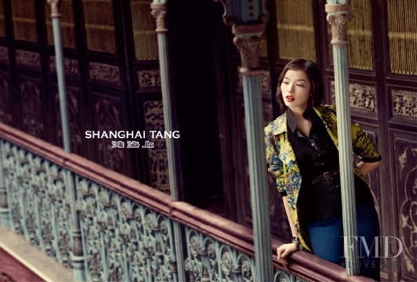 Fei Fei Sun featured in  the Shanghai Tang advertisement for Autumn/Winter 2009