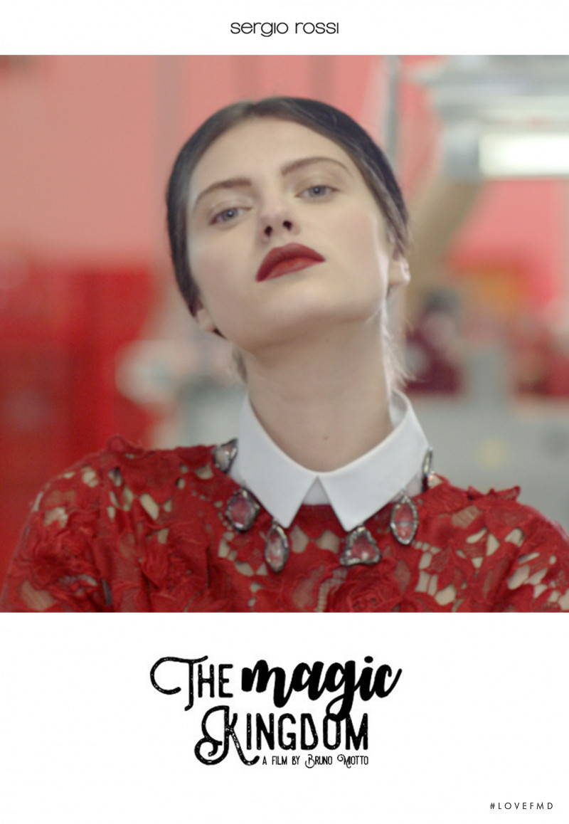 Natalia Bulycheva featured in  the Sergio Rossi The Magic Kingdom advertisement for Autumn/Winter 2016