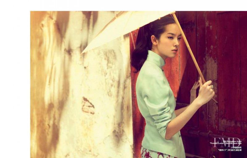 Fei Fei Sun featured in  the Shanghai Tang advertisement for Spring/Summer 2010