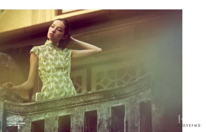 Fei Fei Sun featured in  the Shanghai Tang advertisement for Spring/Summer 2010