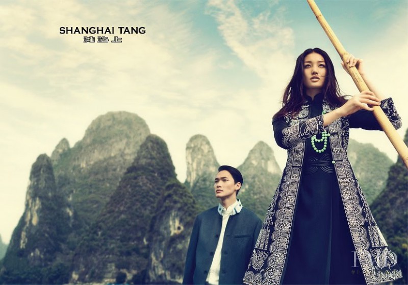 Meng Huang featured in  the Shanghai Tang advertisement for Spring/Summer 2011