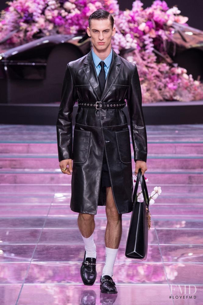 David Trulik featured in  the Versace fashion show for Spring/Summer 2020