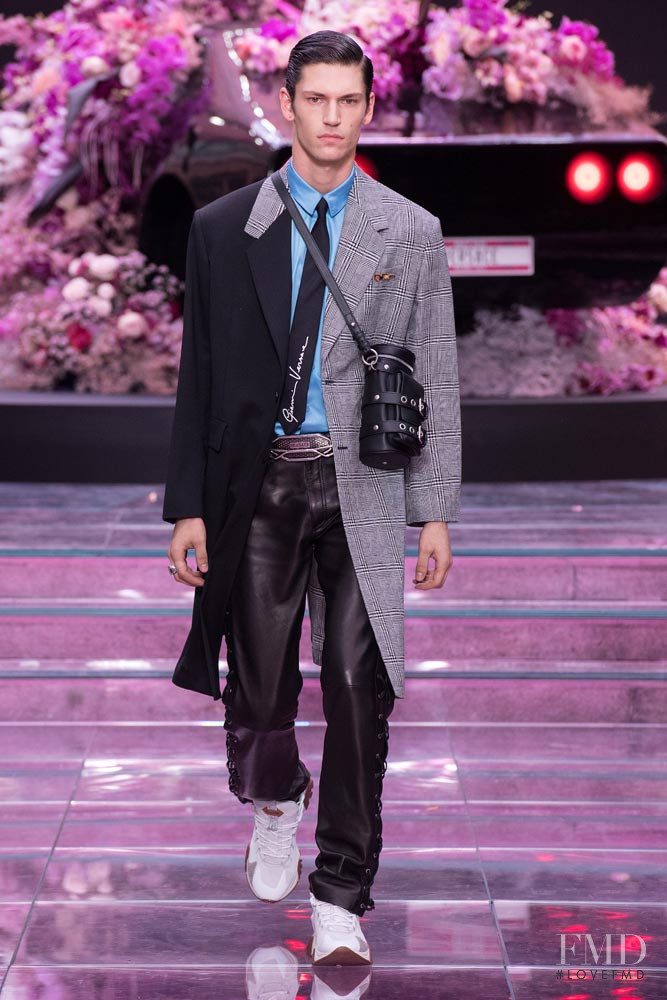 Justin Eric Martin featured in  the Versace fashion show for Spring/Summer 2020